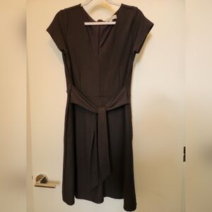 LOFT Dark Gray Midi Dress